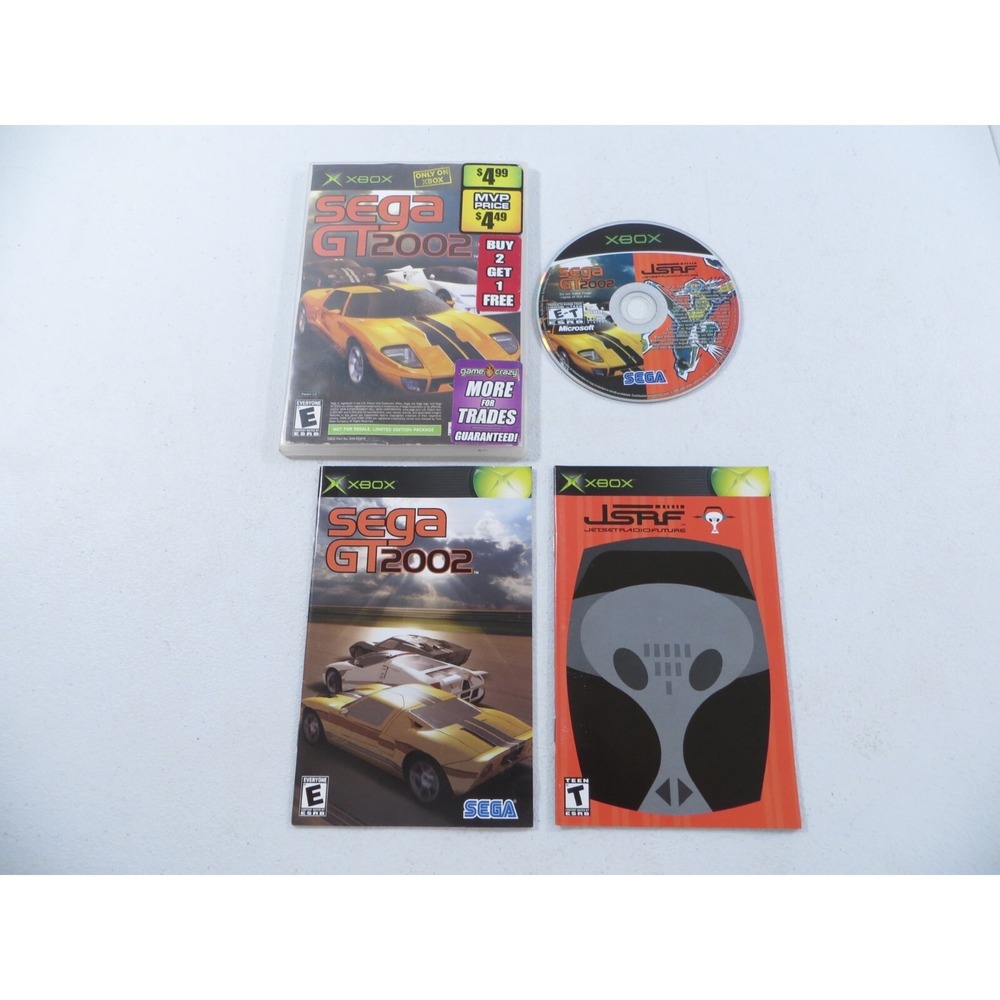 JSRF Jet Set Radio Future & Sega GT 2002 Microsoft Xbox‎ Thin Case W/ Manuals